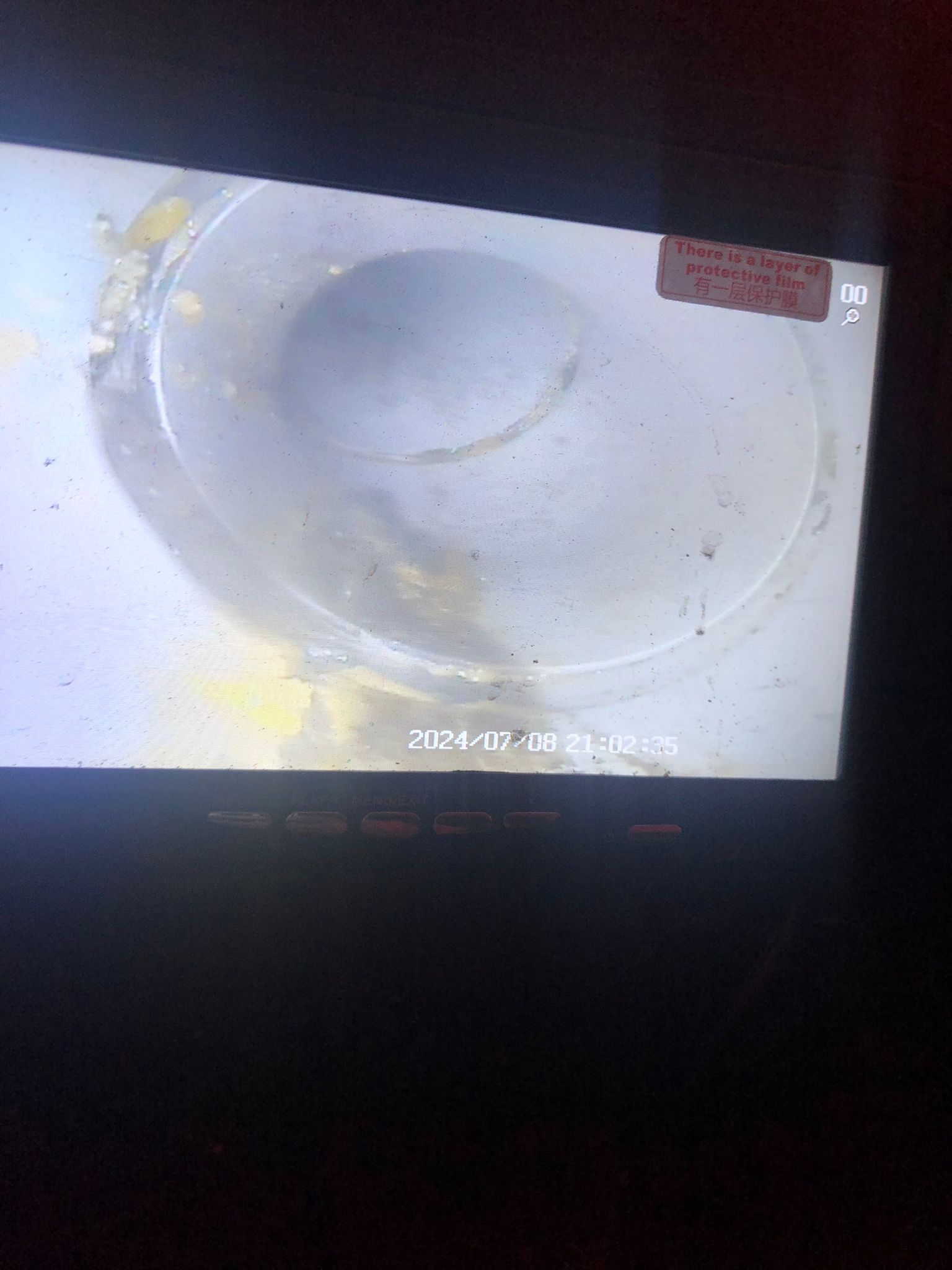 Camera inspectie toont gevelbreuk en verzakking aan