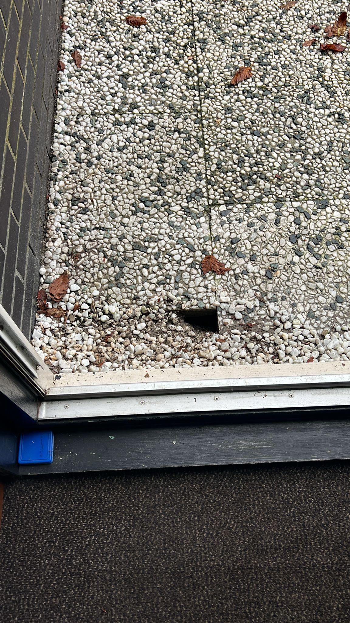 Sinkhole gat in tuin