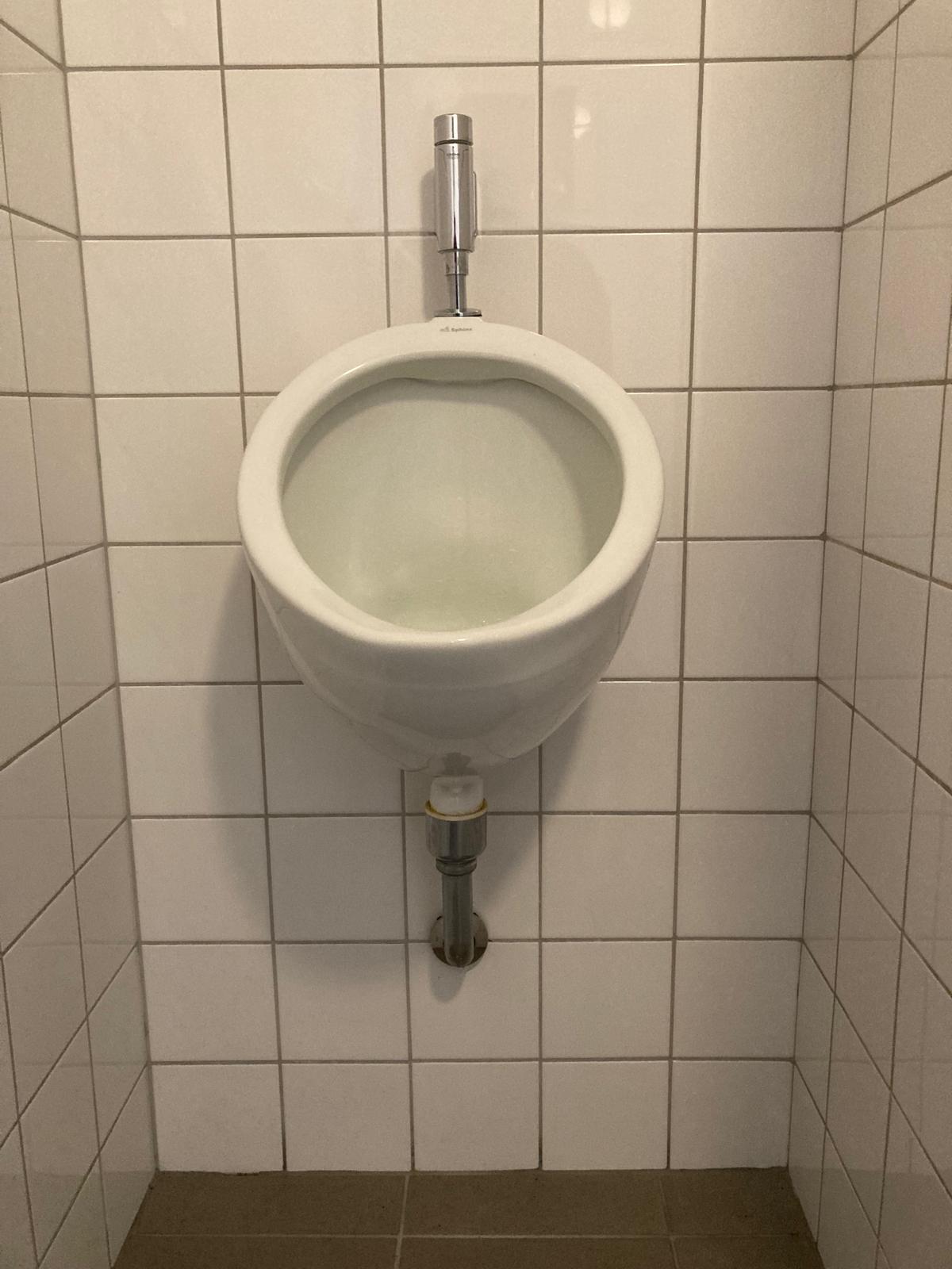 Urinoir verstopt